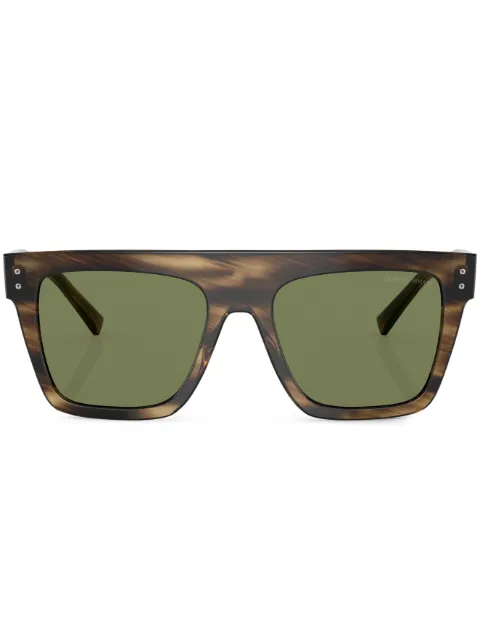 Giorgio Armani tortoiseshell-effect square-frame sunglasses