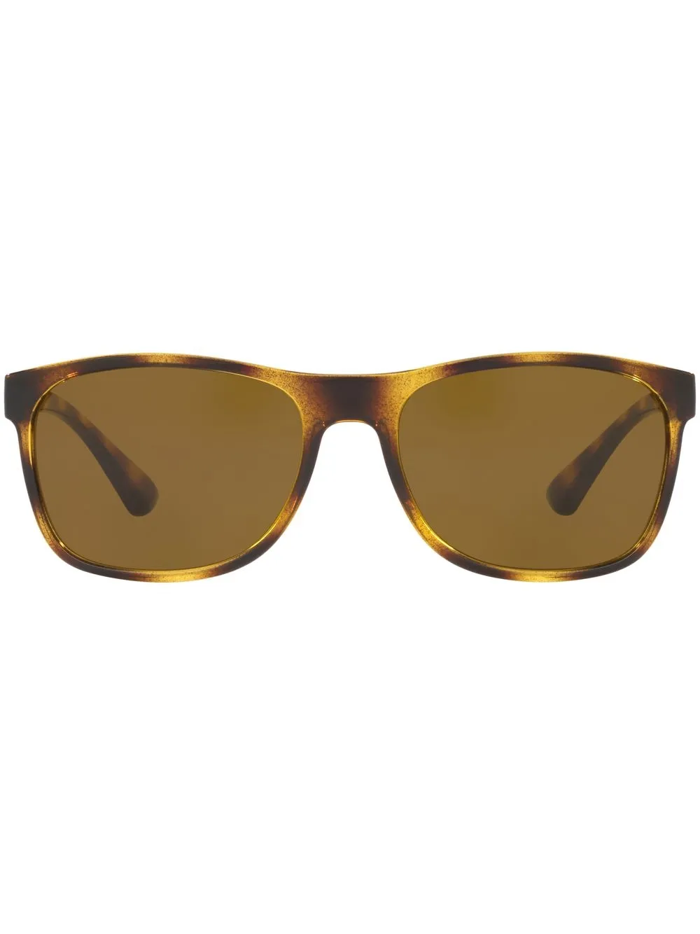 tortoiseshell-effect square-frame sunglasses