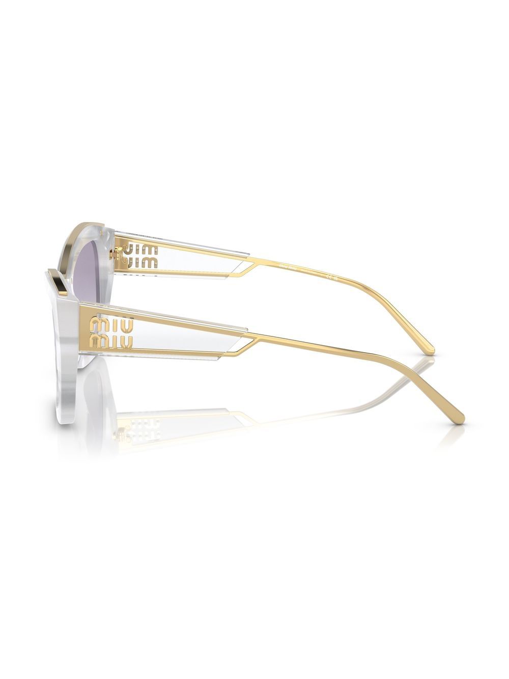 Miu Miu Eyewear marble-effect cat-eye sunglasses Women