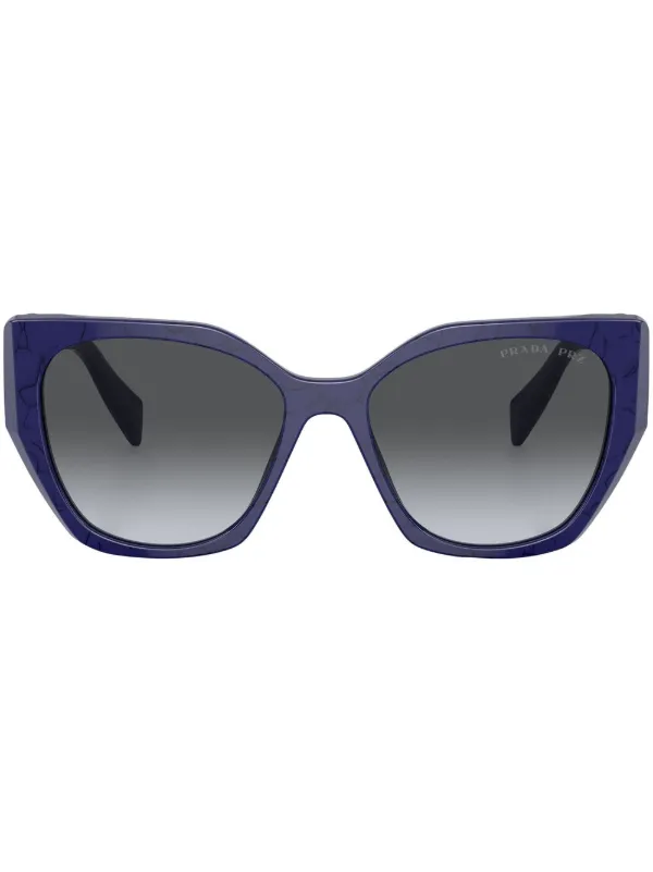 Prada blue frame sunglasses hot sale