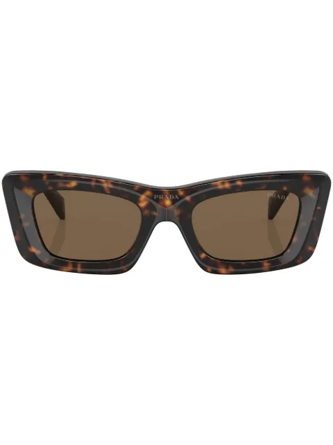 Prada Eyewear tortoiseshell-effect logo sunglasses
