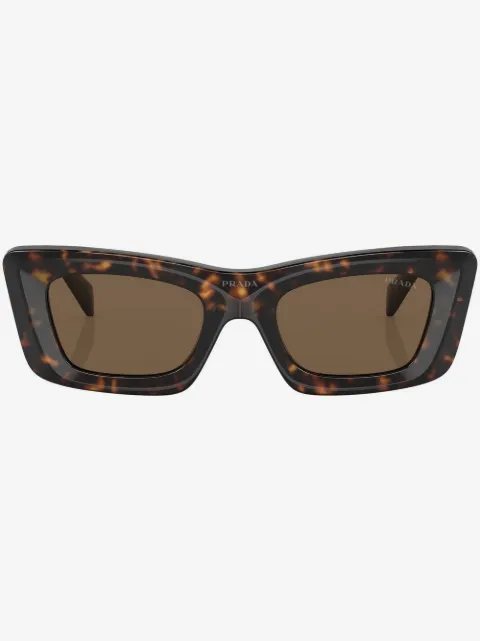 Prada Eyewear tortoiseshell-effect logo sunglasses