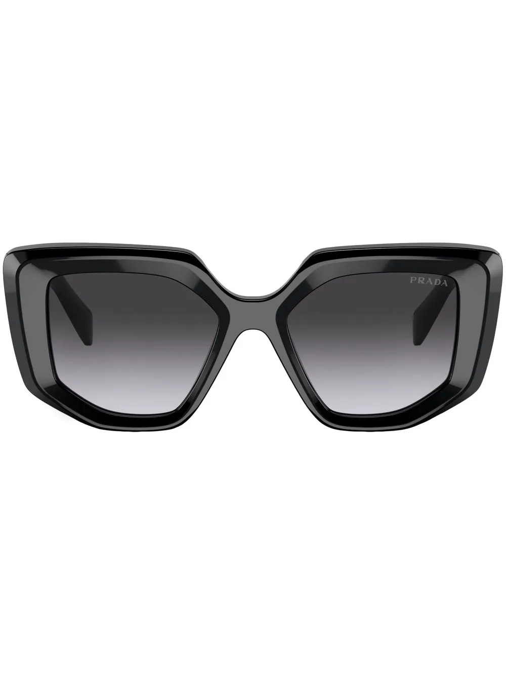 

Prada Eyewear lentes con armazón cat eye y logo - Negro