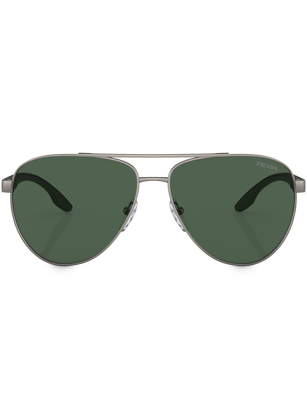 Prada Logo-print Sunglasses In Silber