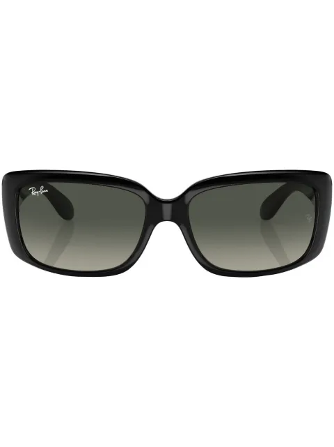 rectangle-frame gradient lens sunglasses