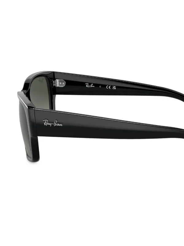 Ray-Ban スクエアサングラス ブラック Ray-Ban スクエアフレーム サングラス | ブラック | FARFETCH JP