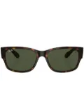 Ray-Ban tortoiseshell-effect rectangle-frame sunglasses - Green