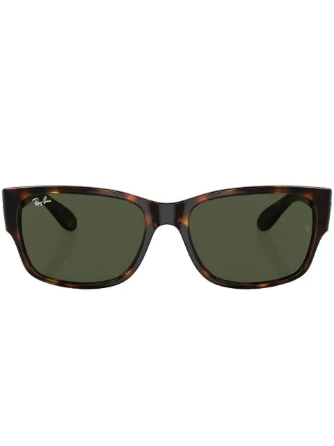 Ray-Ban lentes de sol con armazón rectangular estilo carey