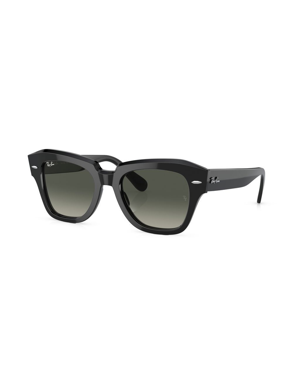 Shop Ray Ban State Street Square-frame Sunglasses In Schwarz