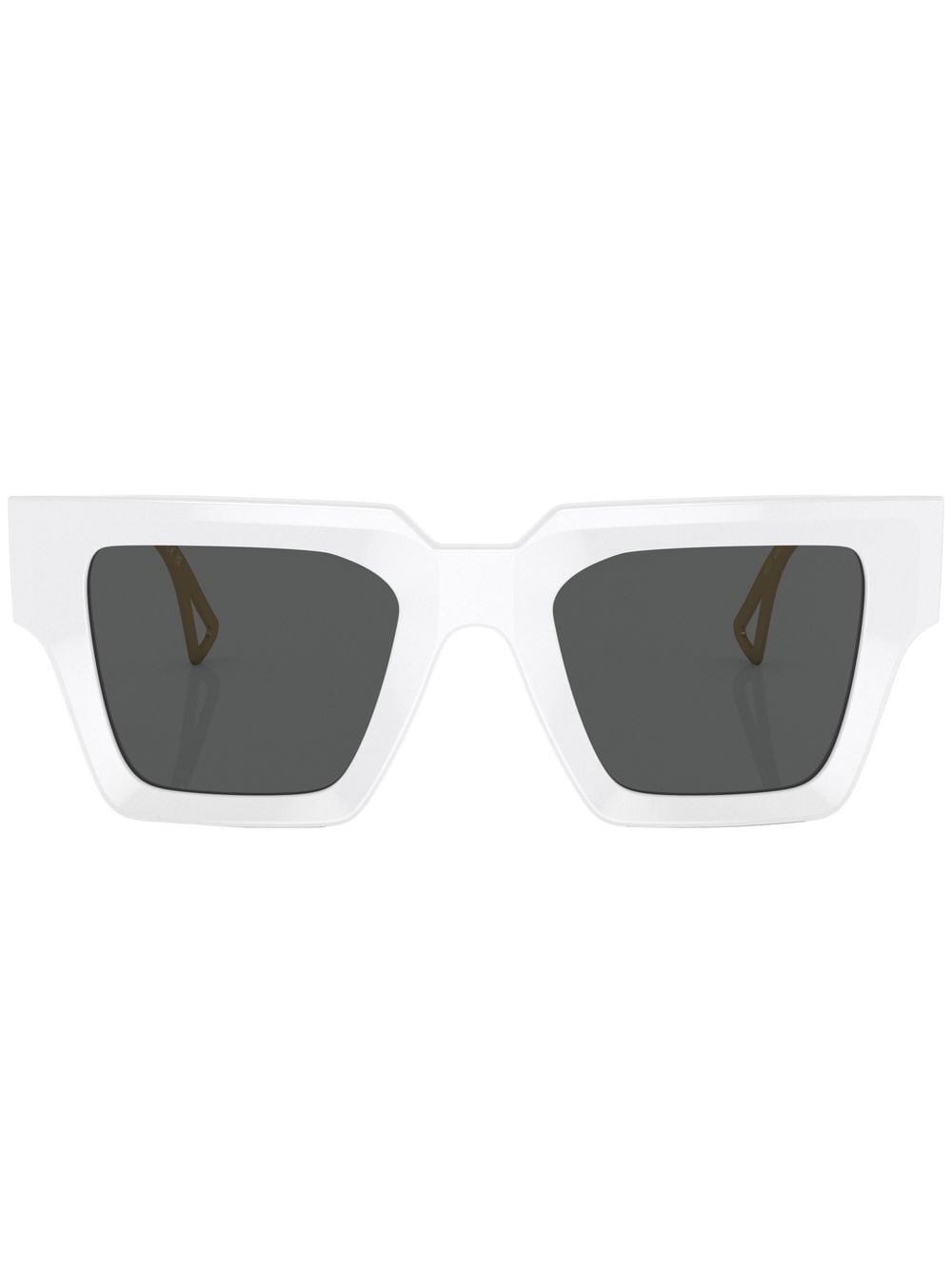 Versace Eyewear logo-embossed square-frame sunglasses - White