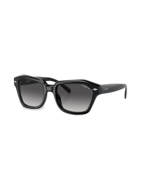 square-frame angular sunglasses