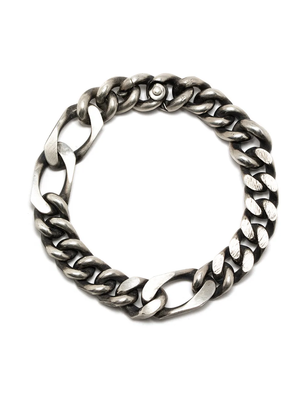 Werkstatt:münchen Chunky Curb-chain Bracelet In Silber