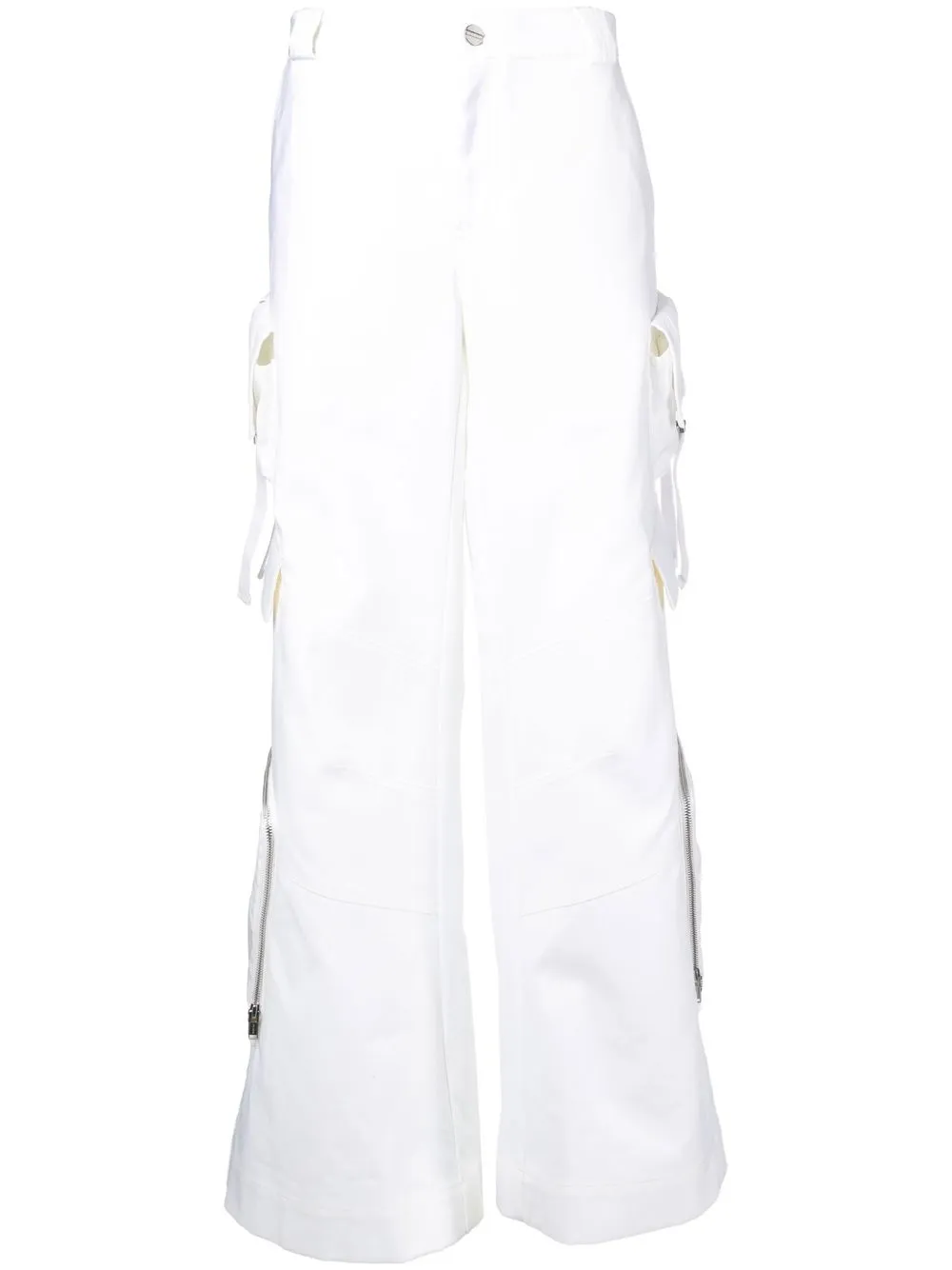 

Dion Lee pantalones cargo anchos - Blanco