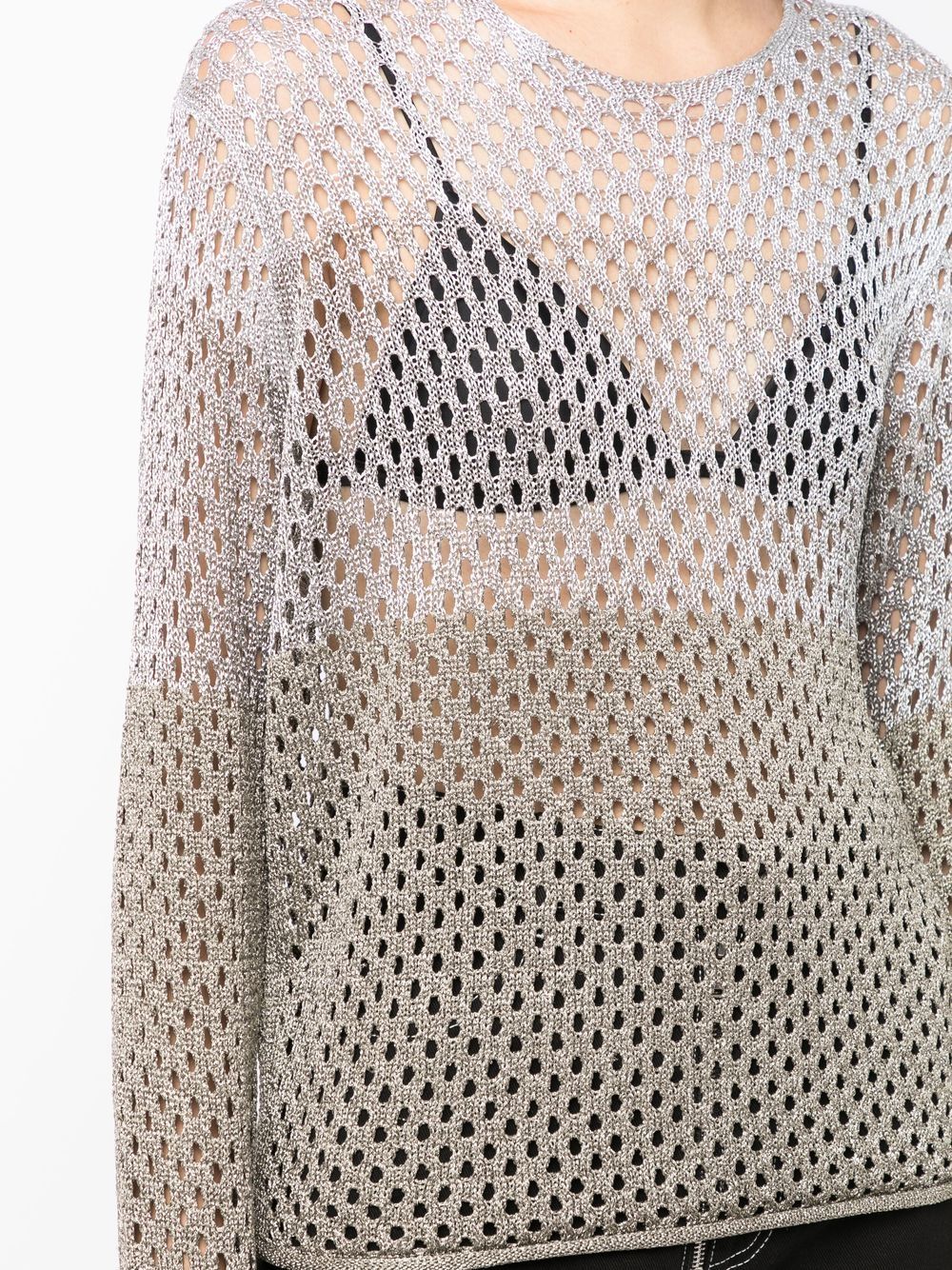 Dion Lee Metallic Mesh Knit Jumper - Farfetch