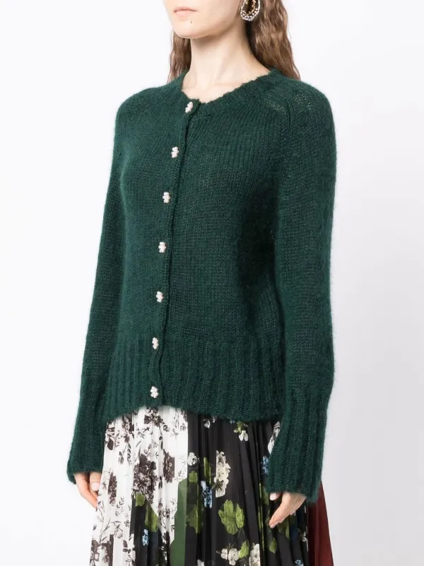 Erdem Vanessa mohair-blend Cardigan 