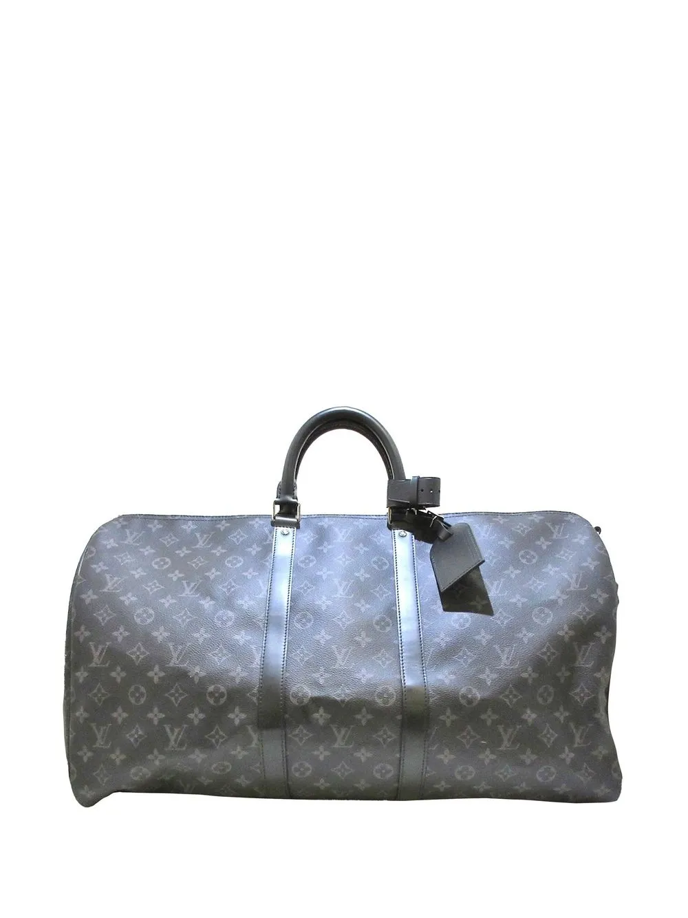 

Louis Vuitton bolsa de viaje Eclipse Keepall Bandoulière 55 con monograma pre-owned - Negro