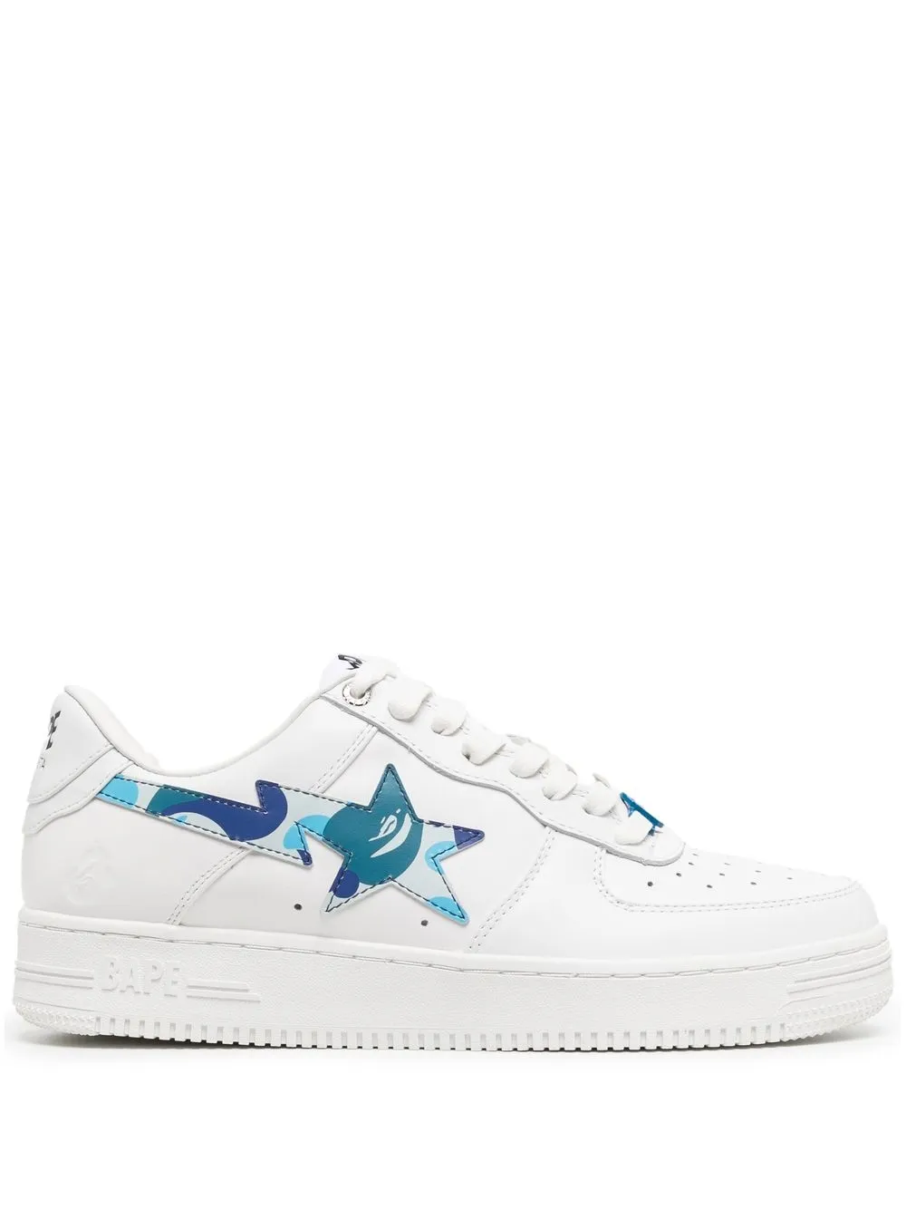 

A BATHING APE® tenis bajos Bape Sta - Blanco