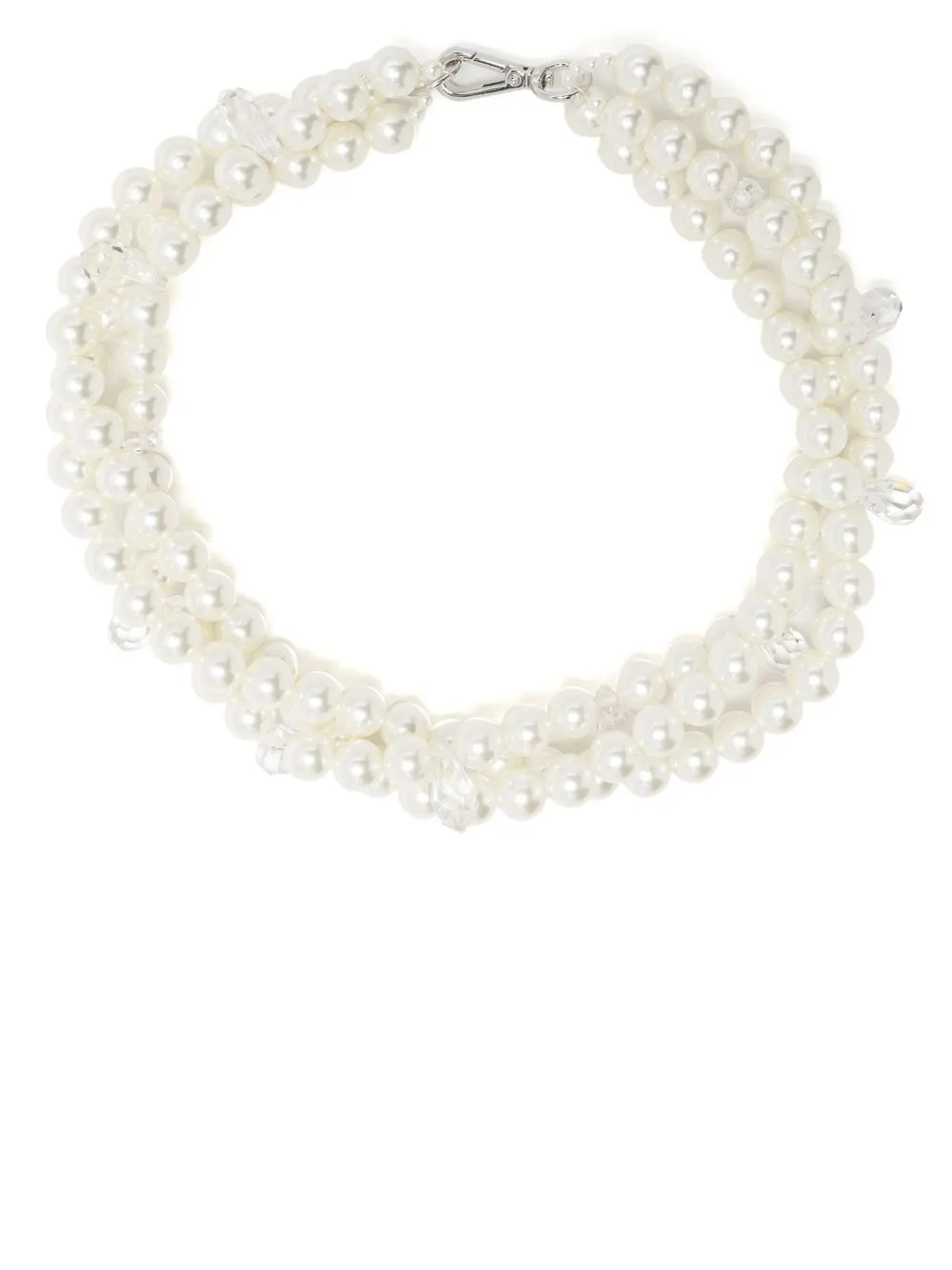 

Simone Rocha collar con cuentas - Blanco