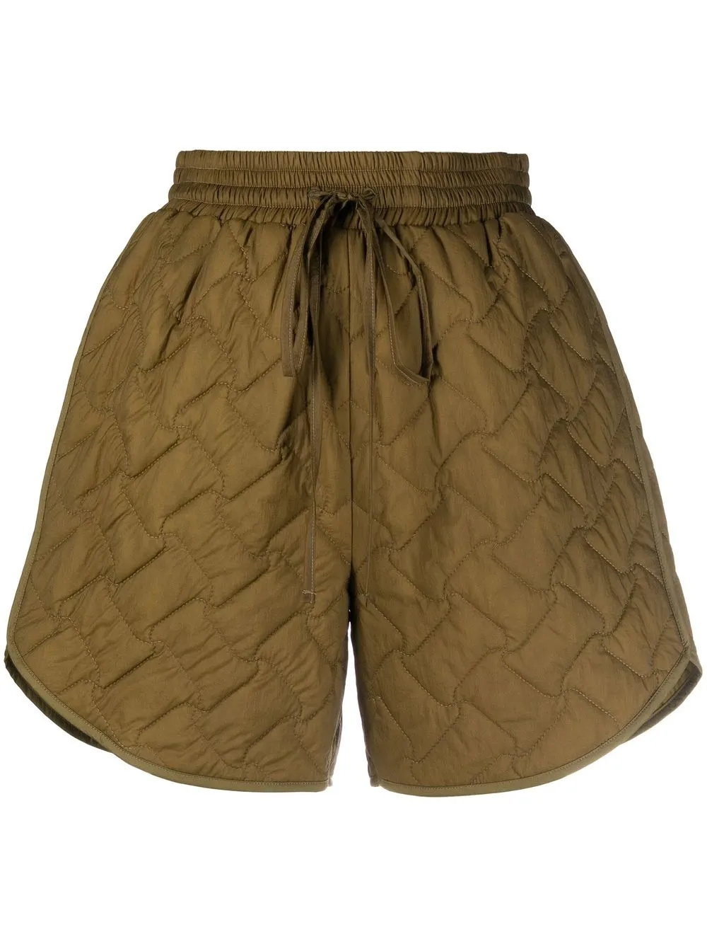 

Tela quilted drawstring shorts - Green