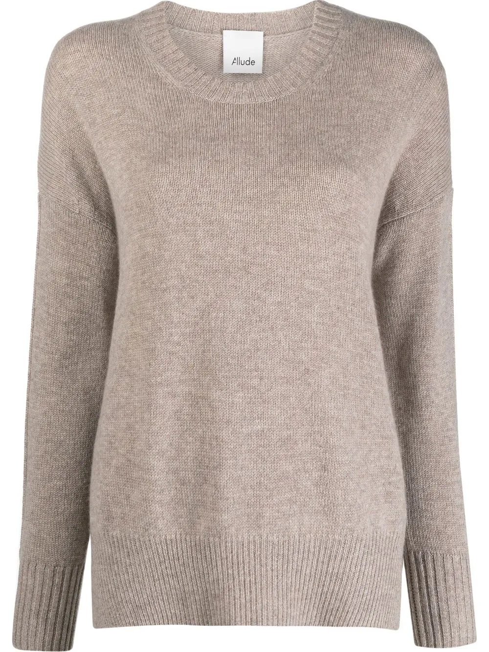 

Allude round-neck cashmere jumper - Neutrals