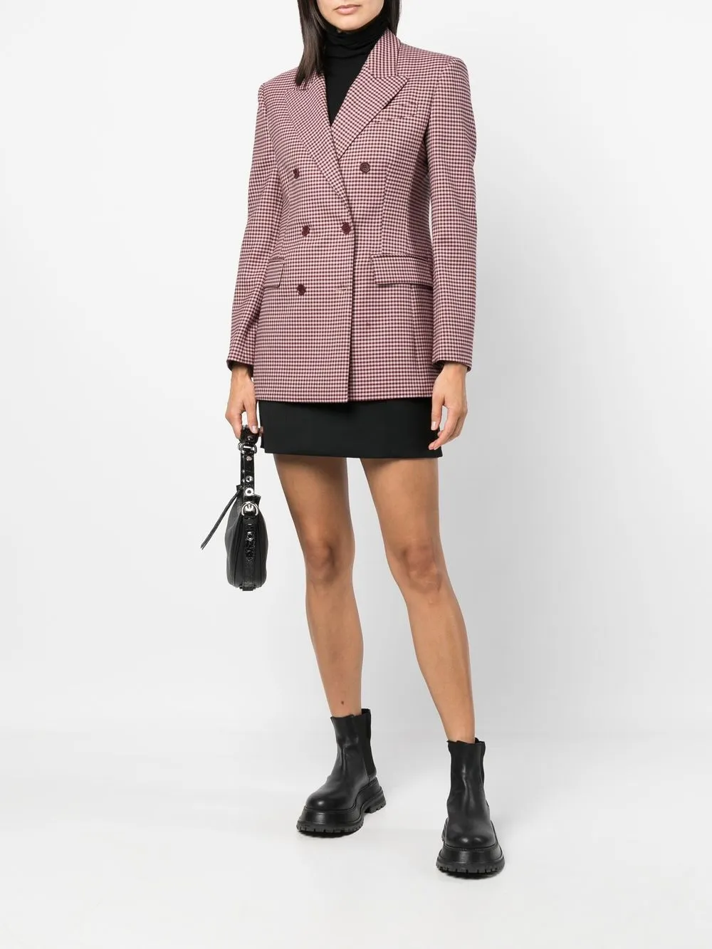 P.A.R.O.S.H. Blazer met dubbele rij knopen - Bruin