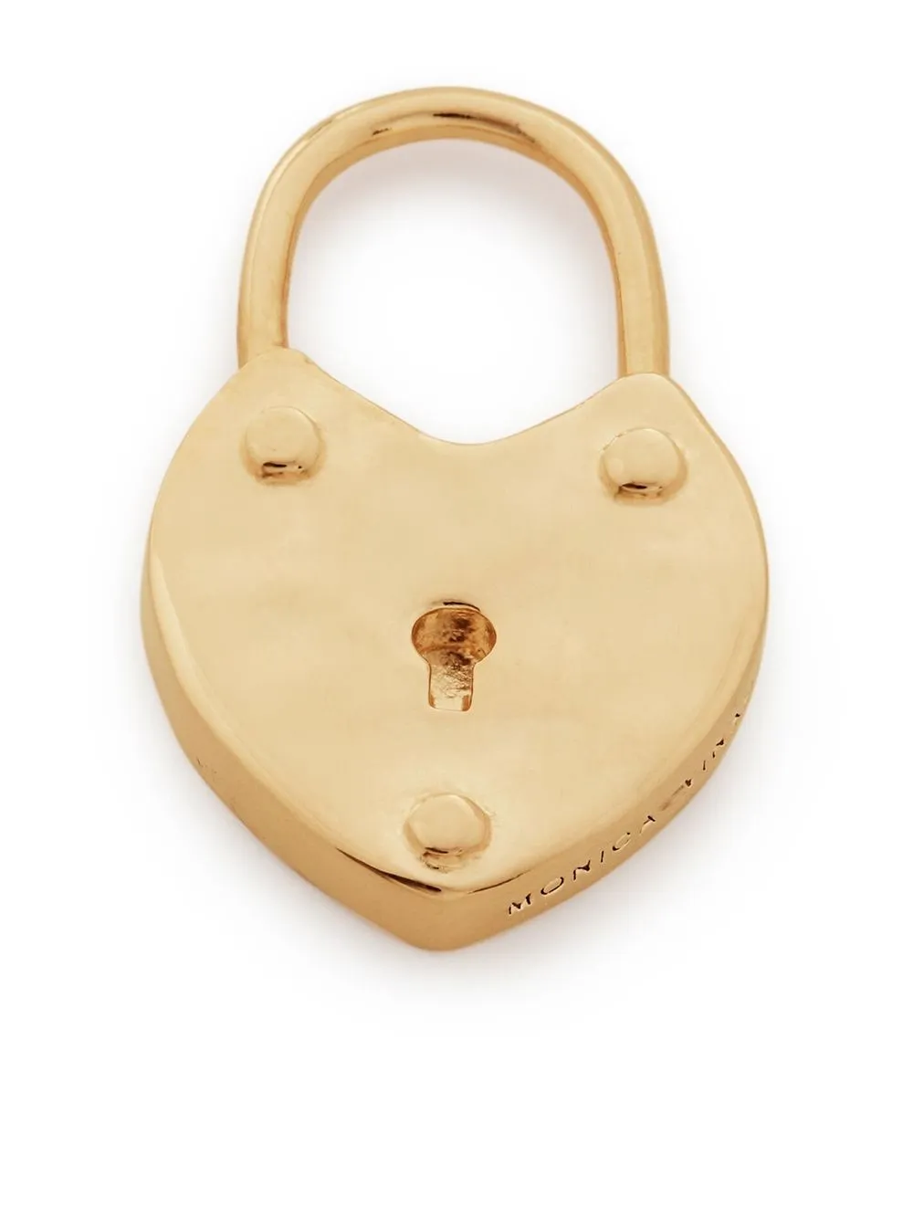 

Monica Vinader Padlock Heart pendant charm - Gold