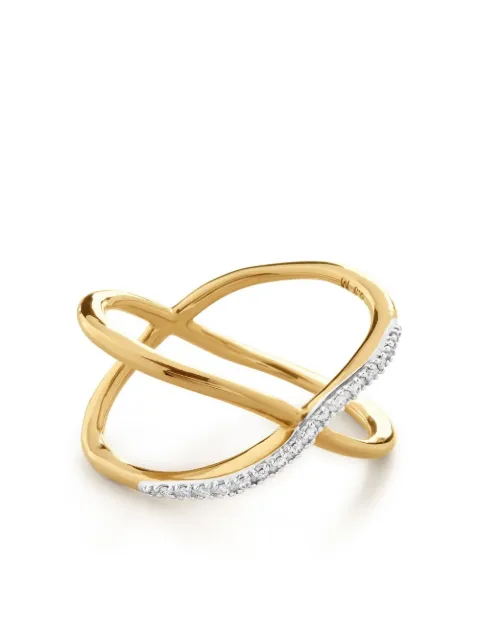 Monica Vinader Riva Diamond Kiss ring