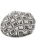 Marine Serre Moon Diamond jacquard beret - Black