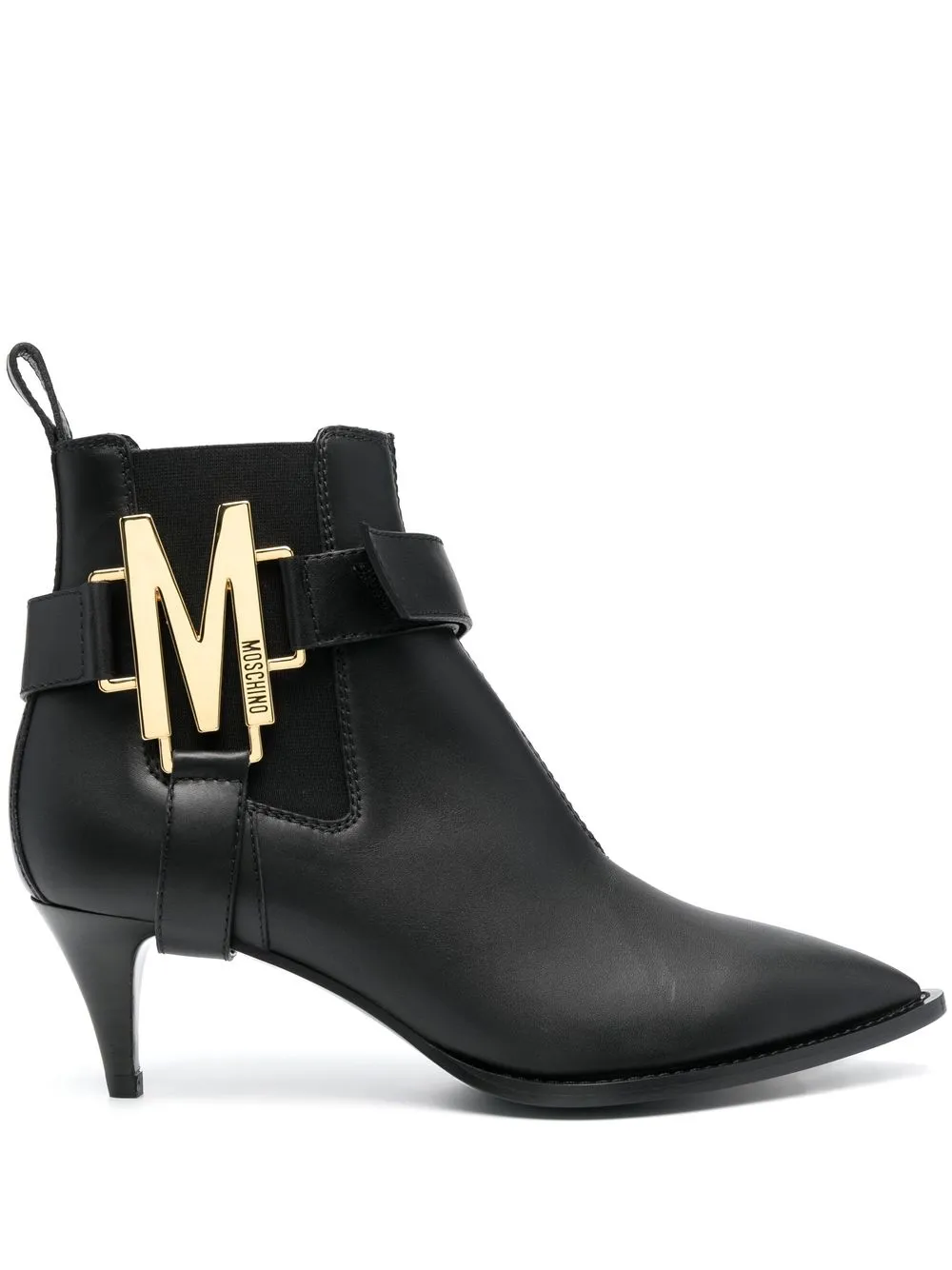 

Moschino botas con placa del logo - Negro