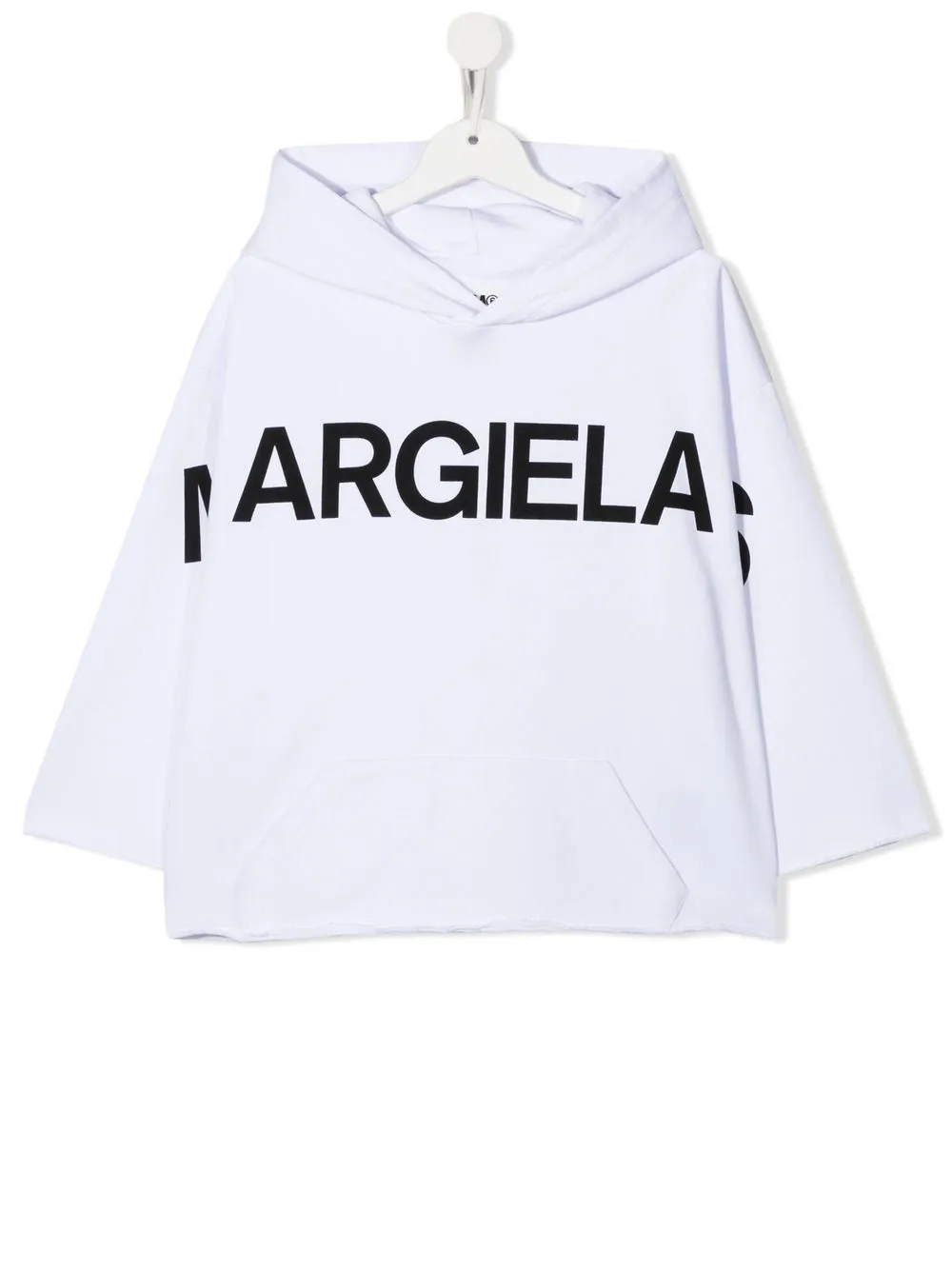 

MM6 Maison Margiela Kids hoodie con logo estampado - Blanco