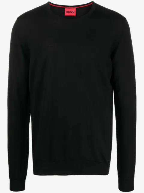 HUGO fine-knit round-neck jumper