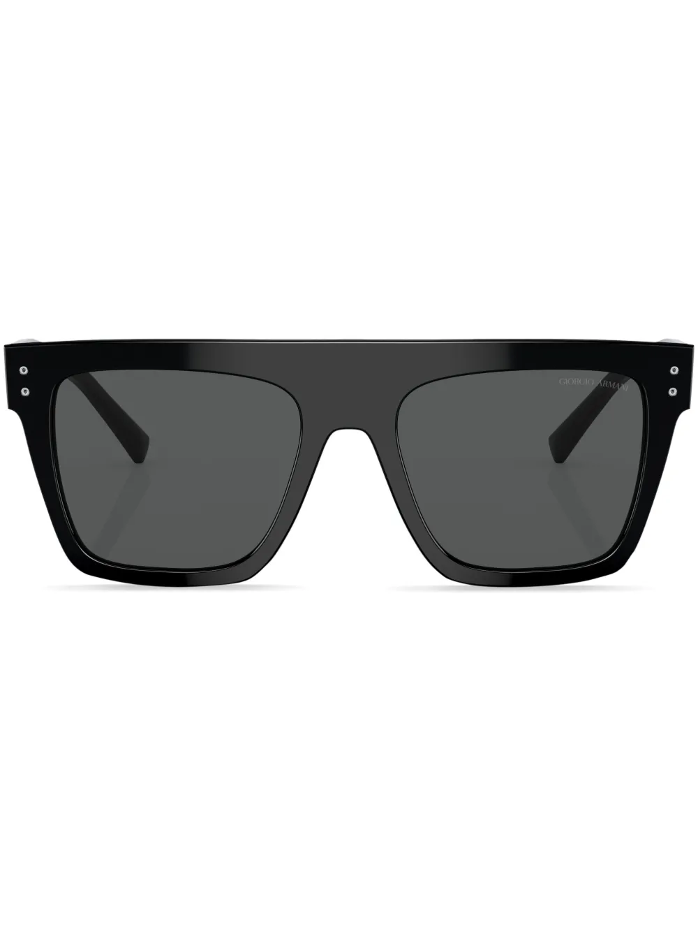 Giorgio Armani logo-print square-frame sunglasses | Black | Image 1