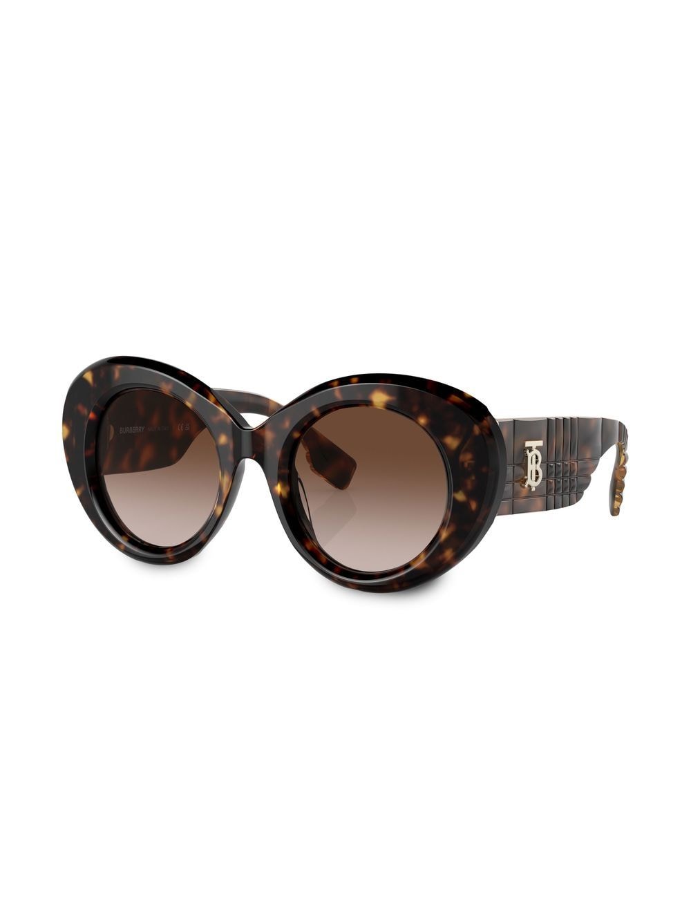 Shop Burberry Eyewear Margot Tortoiseshell-frame Sunglasses In Braun