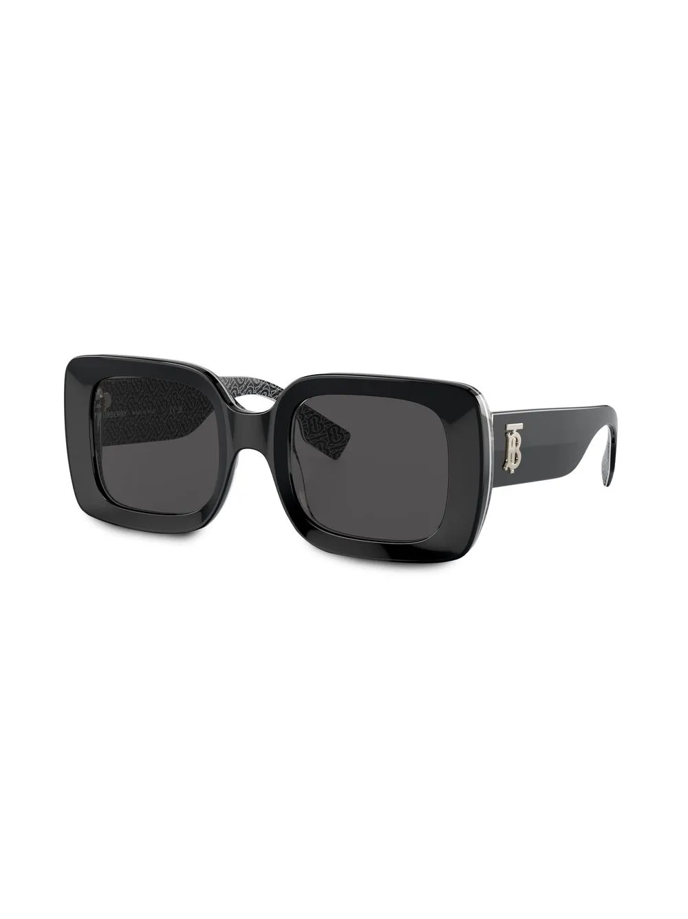 Burberry Eyewear Zonnebril met vierkant montuur - Zwart