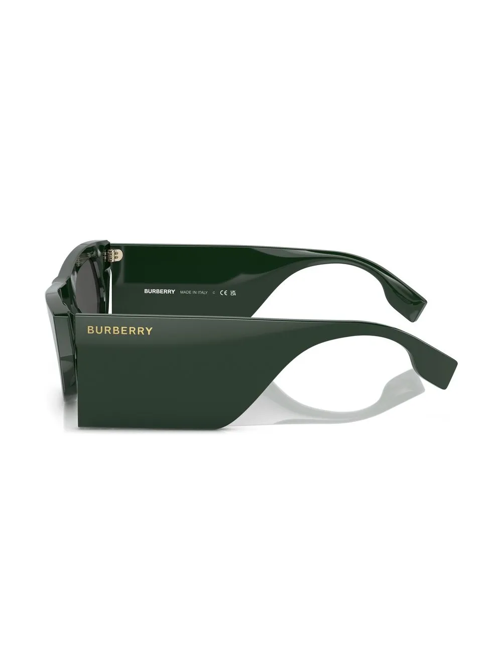Burberry Eyewear Palmer Side-logo Detail Sunglasses In Grün
