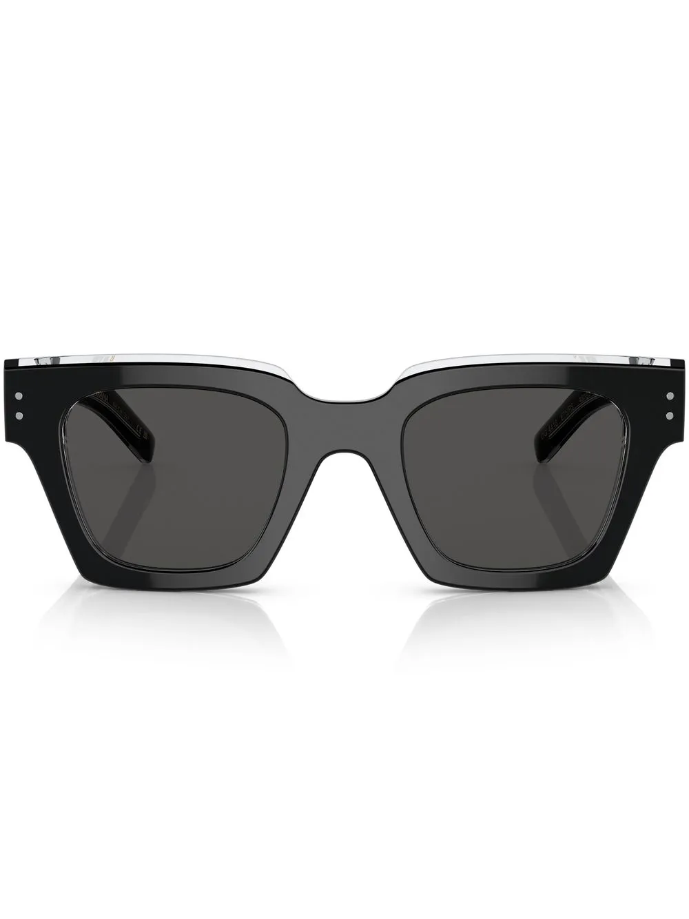 Dolce & Gabbana Logo-arm Detail Sunglasses In Schwarz