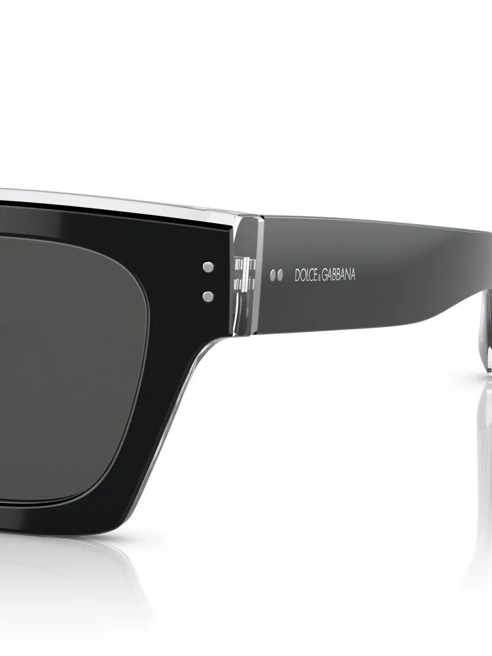  Dolce & Gabbana Eyewear Sonnenbrille Mit Logo   Schwarz 