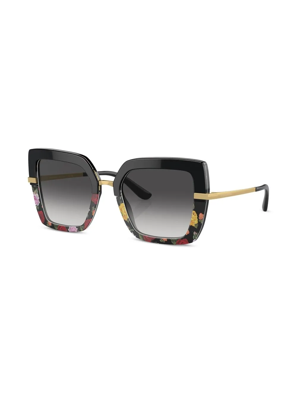 Dolce & Gabbana Eyewear Zonnebril met vierkant montuur - Zwart