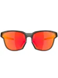Oakley round-frame mirrored sunglasses - Grey