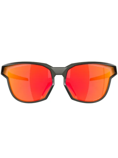 Oakley round-frame mirrored sunglasses