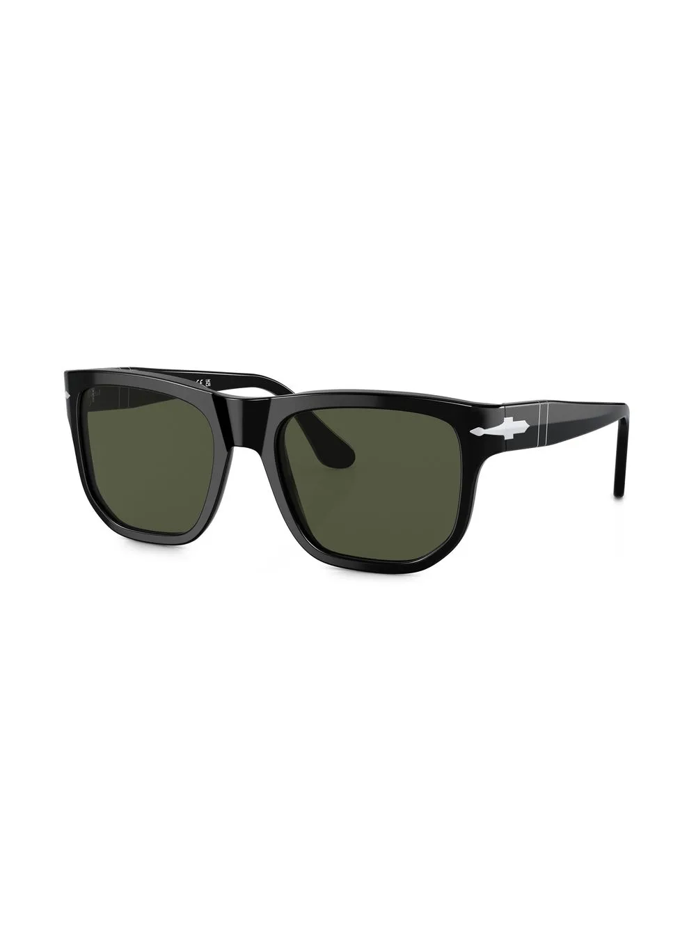 Persol Zonnebril met wayfarer montuur - Zwart