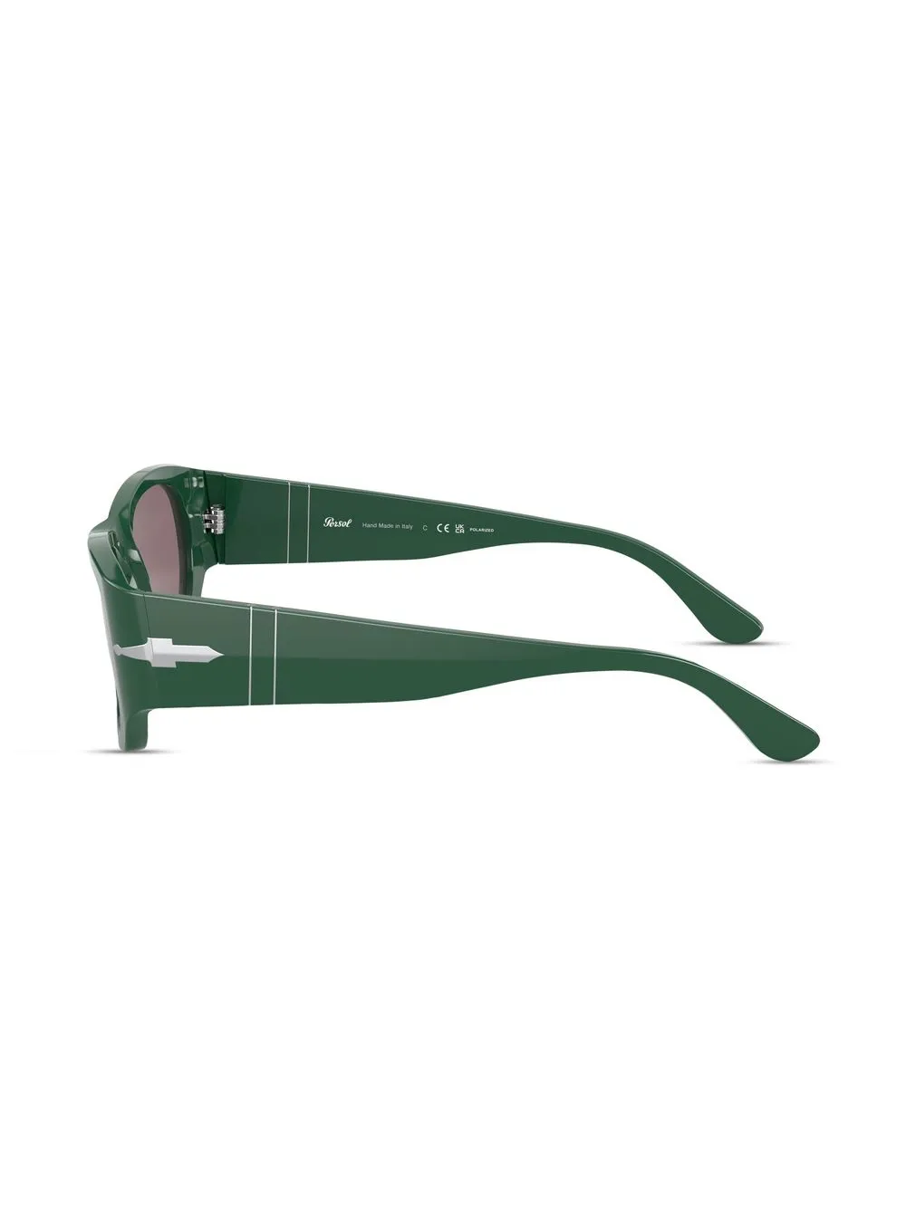  Persol Sonnenbrille Mit Eckigem Gestell   Grün 
