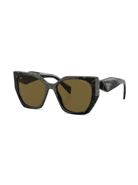 Prada Eyewear marble-print cat-eye sunglasses SPR19Z19D01T - 1