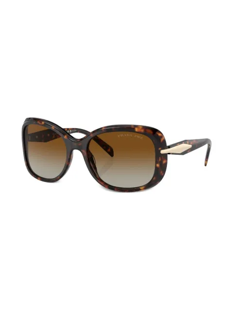 Prada Eyewear tortoiseshell-frame logo sunglasses SPR04Z2AU6E1 - 1