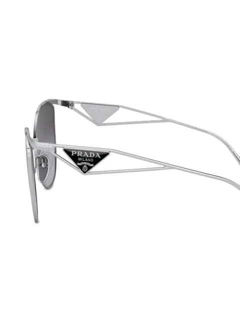 Prada Eyewear logo cat-eye frame sunglasses SPR50Z1BC09S - 2