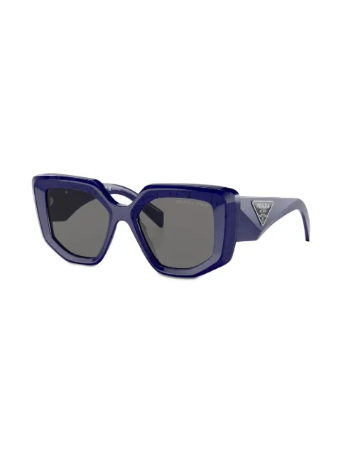 Prada Eyewear geometric-frame logo-detail sunglasses SPR14Z18D5Z1 - 1