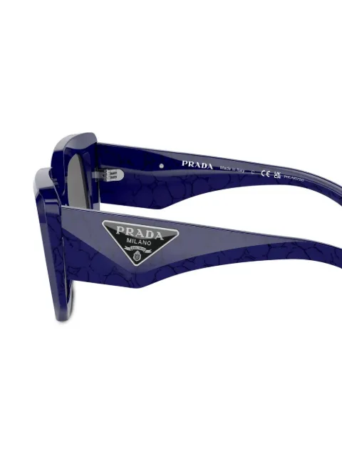 Prada Eyewear geometric-frame logo-detail sunglasses SPR14Z18D5Z1 - 2