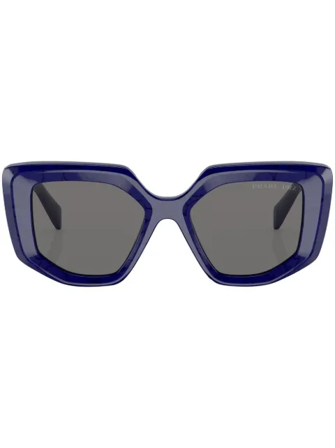 Prada Eyewear - geometric-frame logo-detail sunglasses