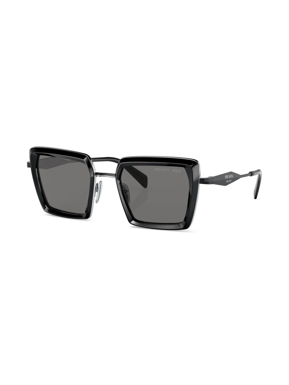Prada Eyewear Zonnebril met oversized montuur - Zwart