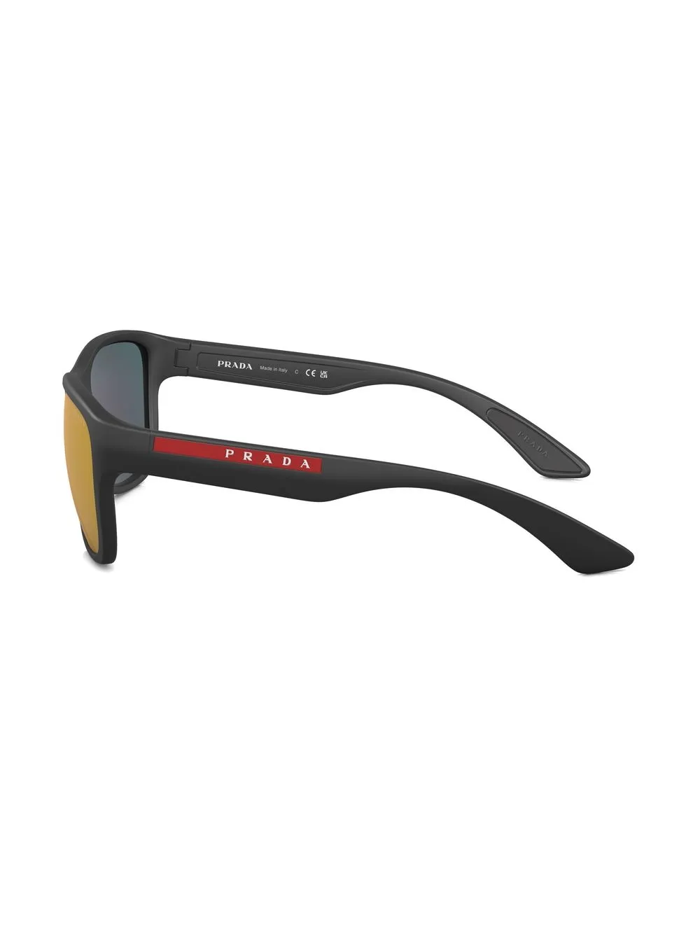 Prada Active Logo-print Sunglasses In Schwarz